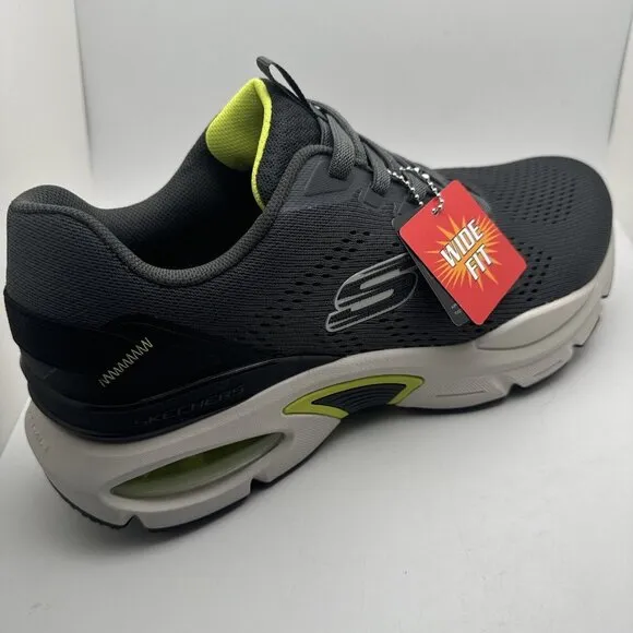 Man Skechers Skech Air Ventura lace Shoe 232655W/CCLM Charcoal Lime 11.5