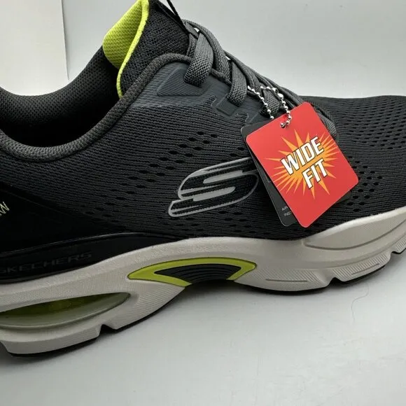 Man Skechers Skech Air Ventura lace Shoe 232655W/CCLM Charcoal Lime 11.5