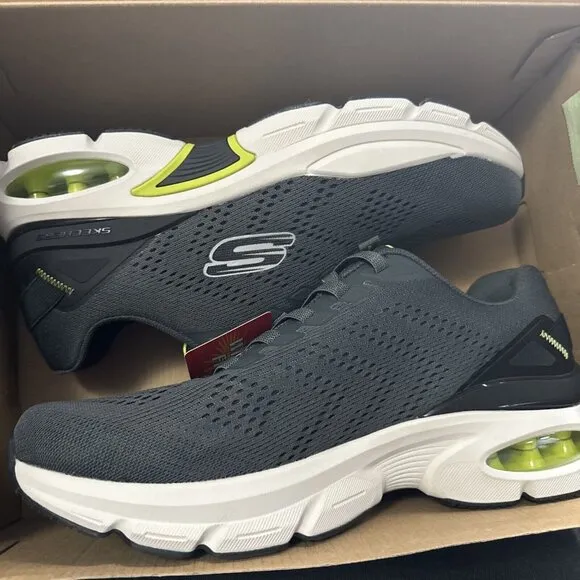 Man Skechers Skech Air Ventura lace Shoe 232655W/CCLM Charcoal Lime 11.5