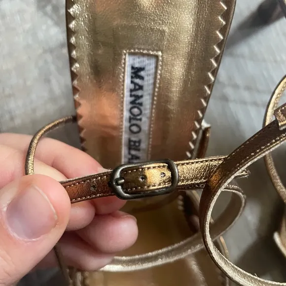 Manolo Blahnik Gold Women's pumps