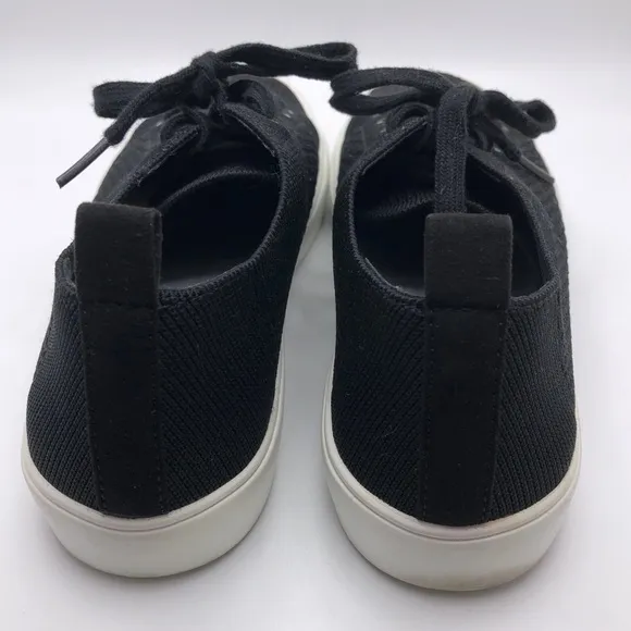 Marc Fisher Black Mesh Deck Shoes Lace Up Sneakers Size 7M