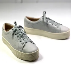 Marc Fisher Emmy platform sneakers blue grey leather 7.5