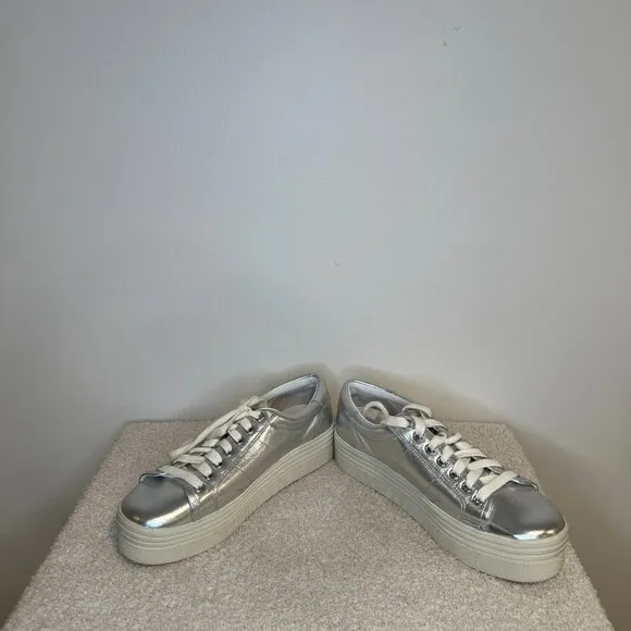 Marc Fisher LTD | Emmy Metallic Platform Sneakers | Silver