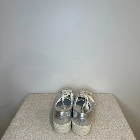Marc Fisher LTD | Emmy Metallic Platform Sneakers | Silver