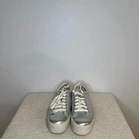 Marc Fisher LTD | Emmy Metallic Platform Sneakers | Silver