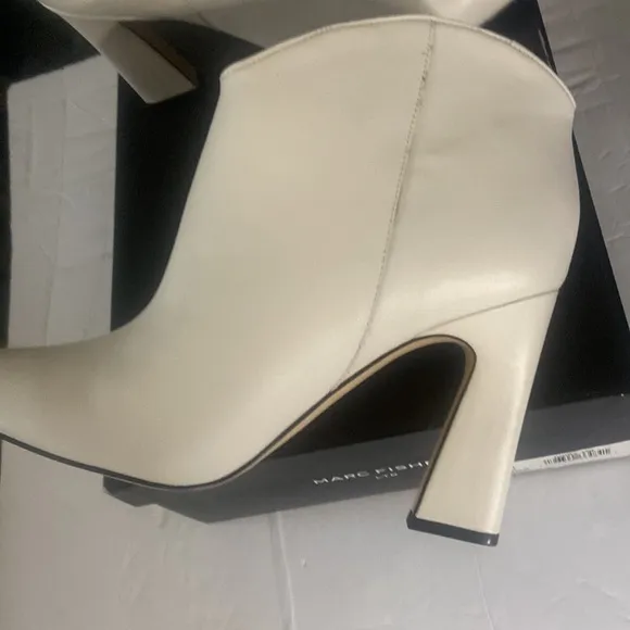 Marc Fisher Ltd Masons ivory leather boots
