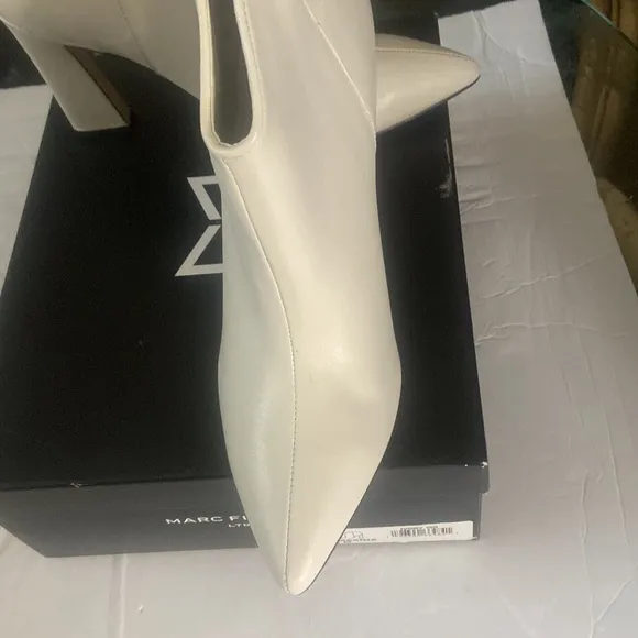 Marc Fisher Ltd Masons ivory leather boots