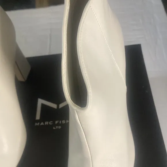 Marc Fisher Ltd Masons ivory leather boots