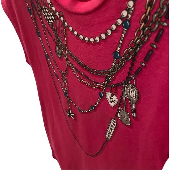 MARC JACOBS Dress - 3T Pink Logo Jeweled Necklace Shirt Dress Size 3 / 94