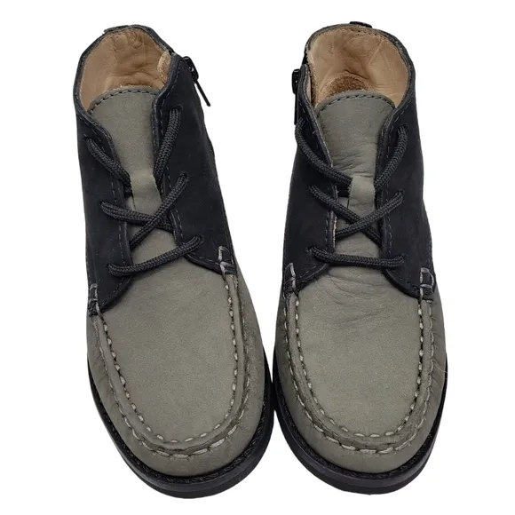 Marc Joseph | NIB Lincoln Bootie Grey Nubuck Leather Lace Up Boots Boy's 10.5
