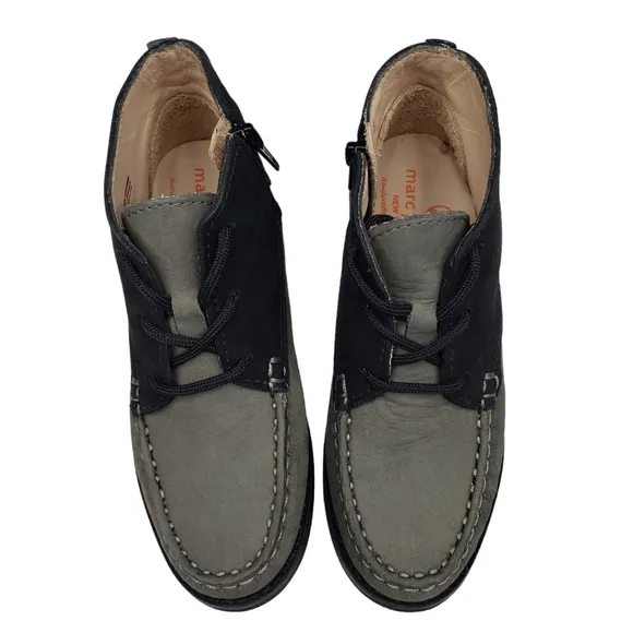 Marc Joseph | NIB Lincoln Bootie Grey Nubuck Leather Lace Up Boots Boy's 10.5