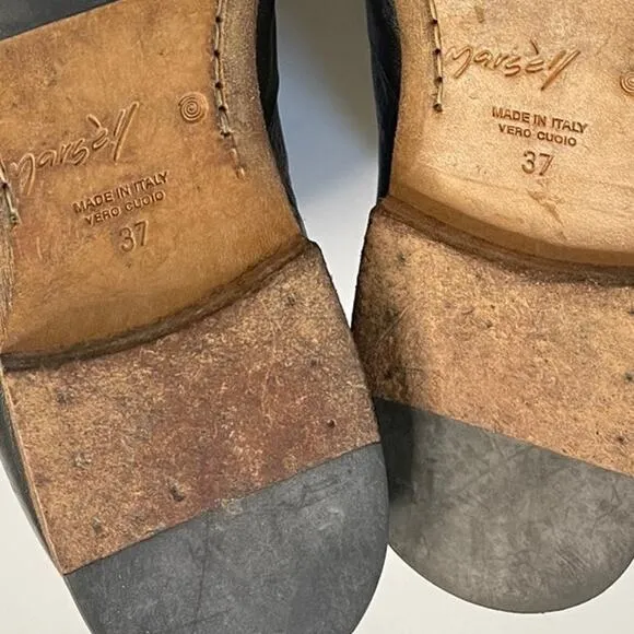Marsèll | MADE IN ITALY | Zucca Zeppa | Natural Leather Boots‎ | Size: 37