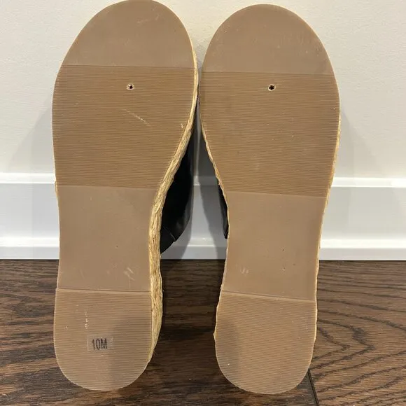 Matisse Black Slip-On Platform Shoes - Size 10 Medium