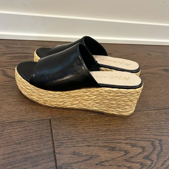 Matisse Black Slip-On Platform Shoes - Size 10 Medium