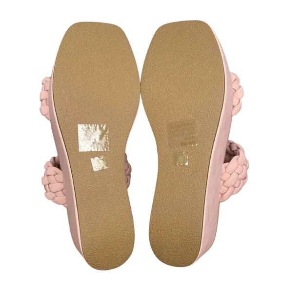 Matisse Women’s Pink Blush Snake Greyson Braided Platform Sandals Size 8 NEW