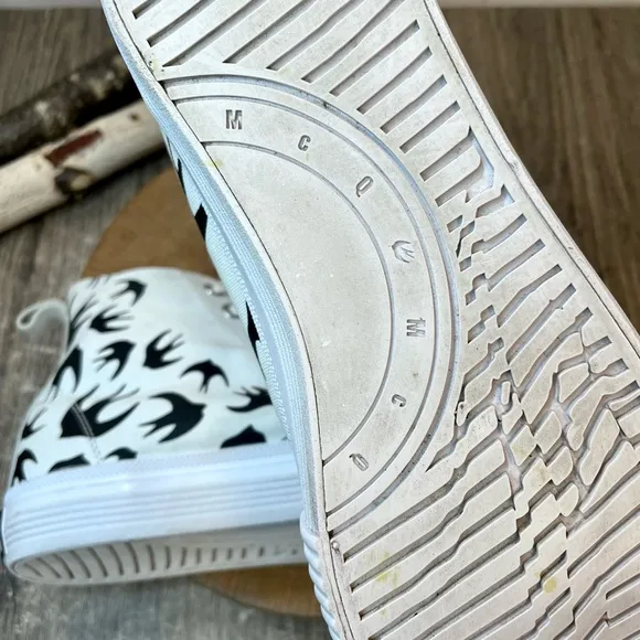 *McQ | Swallow Swarm Vulc High Top Sneakers Size 43/10US