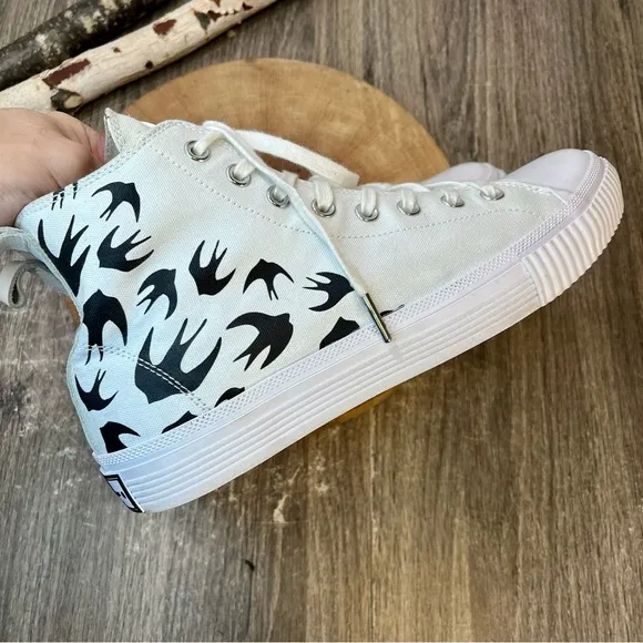 *McQ | Swallow Swarm Vulc High Top Sneakers Size 43/10US