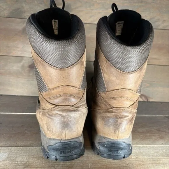 Meindl Cabelas Pflege Men Size 11.5 wide EE Shoes Brown Tan Leather Hiking Boots