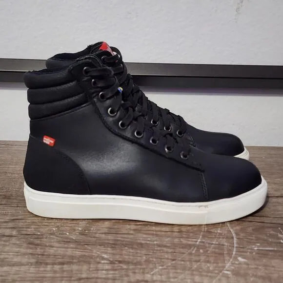 Mellow Walk Jessica Women's Steel Toe Work Safely Boots Shoes Size 6 Black