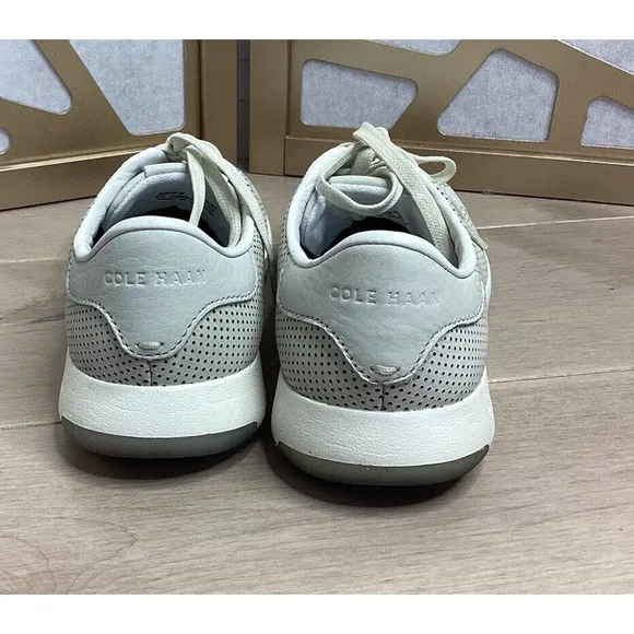 MEN Cole Haan GrandPro Tennis Sneakers  9.5 m gray perforated leather