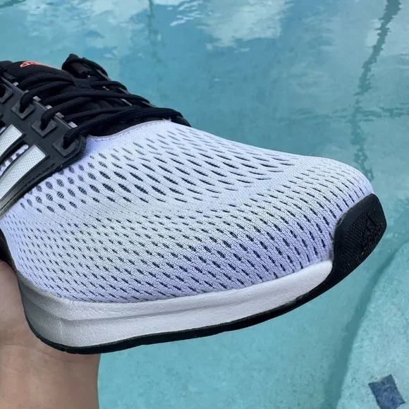 MEN'S Adidas EQ21 Run Athletic Shoe Running Sneaker White Black HQ1844 Size 12