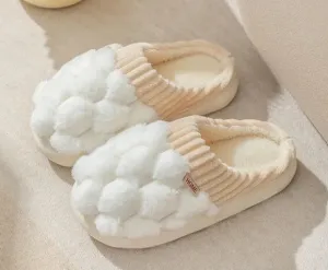 Men's And Women's Fashion Household Indoor Warm Non-slip Plush Slippers