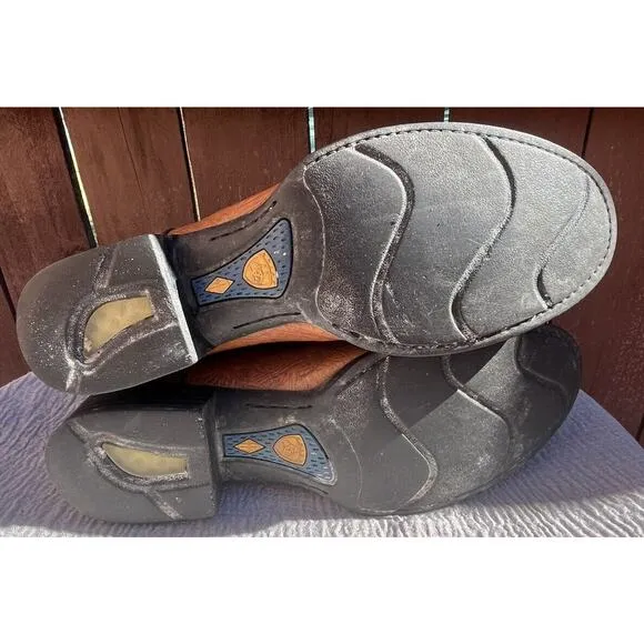 Men's Ariat Cowboy 38575 Cobolt Btown &amp; Green Boots Size 12D