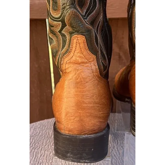 Men's Ariat Cowboy 38575 Cobolt Btown &amp; Green Boots Size 12D