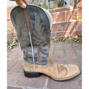 Men’s Ariat Cowboy Western Boots 13D Med Tombstone Square Toe 10011785 See Pics