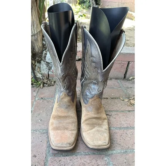 Men’s Ariat Cowboy Western Boots 13D Med Tombstone Square Toe 10011785 See Pics