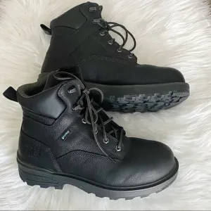 Men’s black Timberland Pro composite toe boots