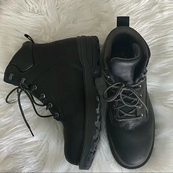 Men’s black Timberland Pro composite toe boots