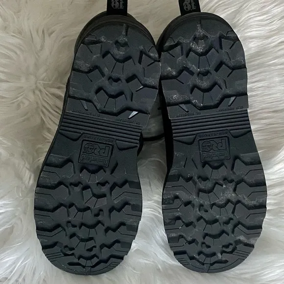 Men’s black Timberland Pro composite toe boots