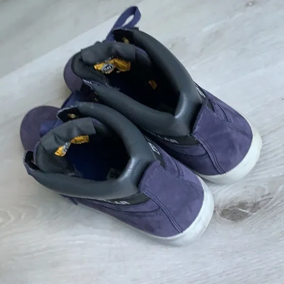 Men’s Caterpillar Navy Suede high top sneakers leather size 12 CAT gray