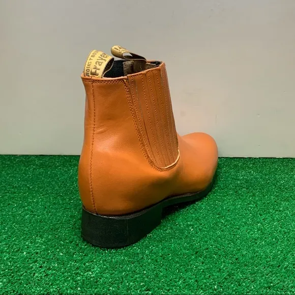 Men’s Half boot Bone Western Cowboy Charro Leather Botin Hueso de Piel 3000