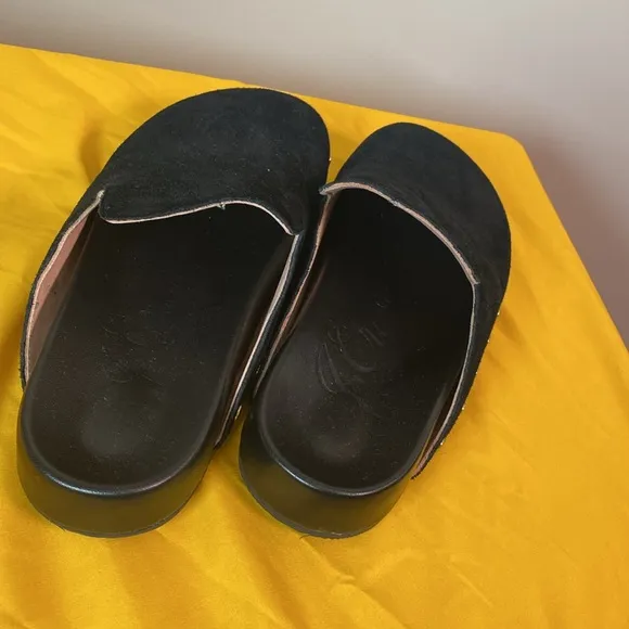 Men’s leather J Crew house shoes