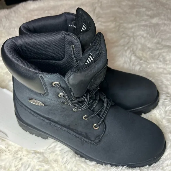 Men’s Lugz boots - composite toe - size 11 - brand new no box - black - 6”