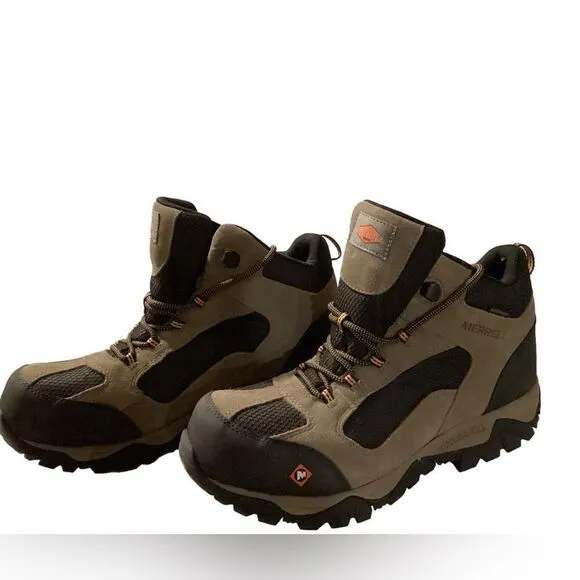 Men's Merrell Work Moab Onset Mid Composite Toe Waterproof Boots