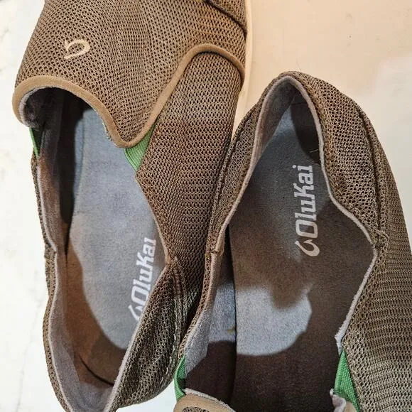 Men's Olukai Nohea Mesh Slip On's, Size 12