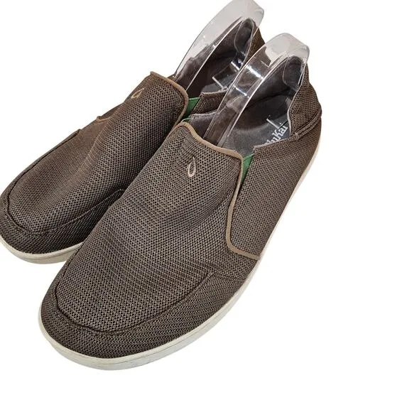 Men's Olukai Nohea Mesh Slip On's, Size 12