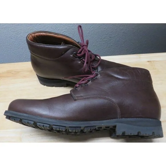 Mens Rossignol Leather Boots Brown Size US‎ 9.5 Lace Up