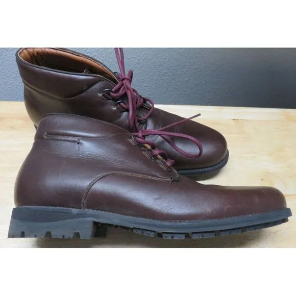 Mens Rossignol Leather Boots Brown Size US‎ 9.5 Lace Up