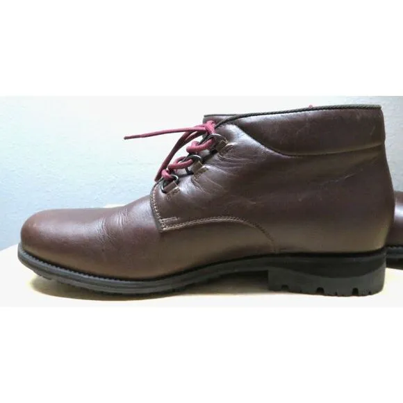 Mens Rossignol Leather Boots Brown Size US‎ 9.5 Lace Up