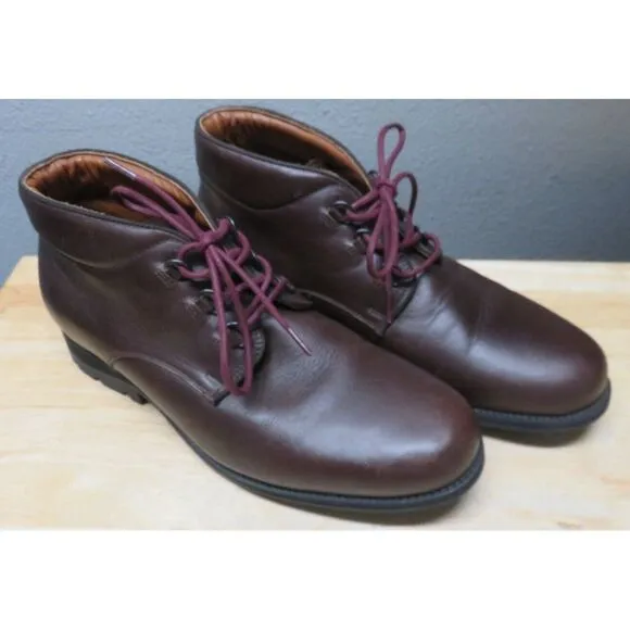 Mens Rossignol Leather Boots Brown Size US‎ 9.5 Lace Up