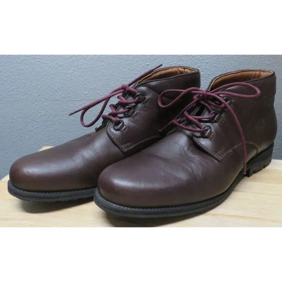 Mens Rossignol Leather Boots Brown Size US‎ 9.5 Lace Up