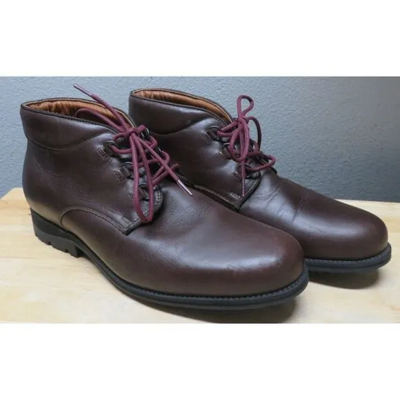 Mens Rossignol Leather Boots Brown Size US‎ 9.5 Lace Up
