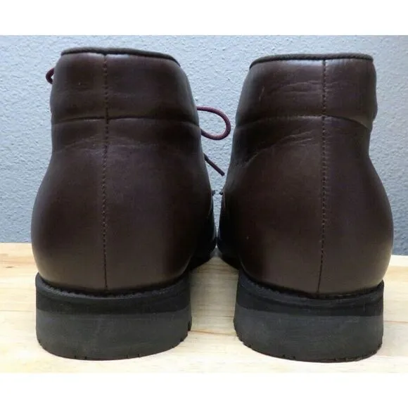 Mens Rossignol Leather Boots Brown Size US‎ 9.5 Lace Up