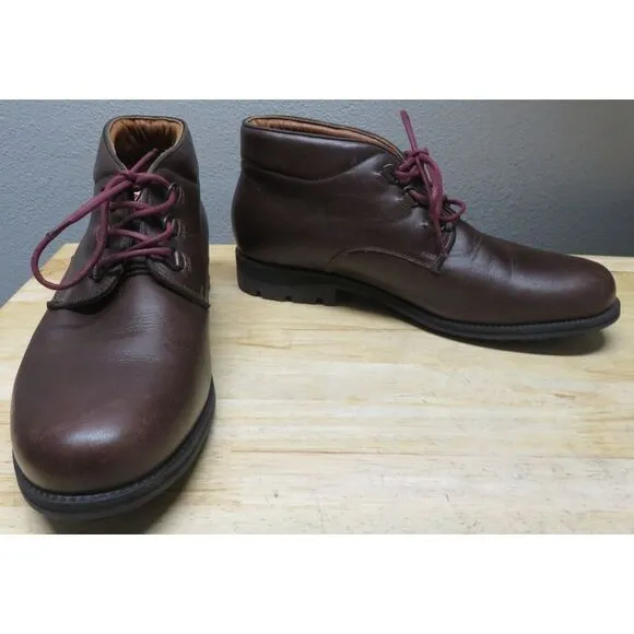 Mens Rossignol Leather Boots Brown Size US‎ 9.5 Lace Up