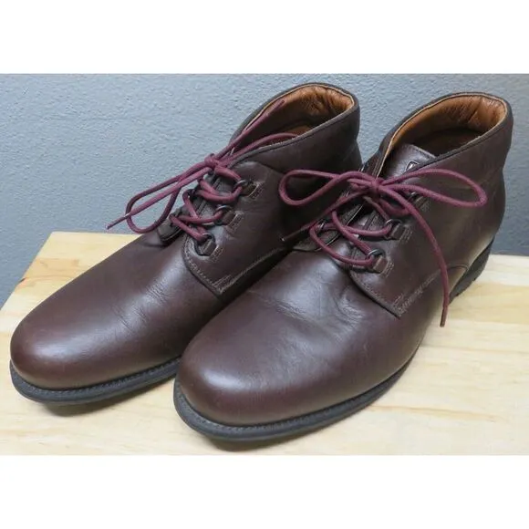 Mens Rossignol Leather Boots Brown Size US‎ 9.5 Lace Up