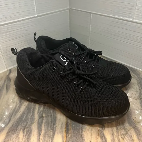 Mens Safety Shoes Work Shoes Indestructible Boots Steel Toe Sneakers EU 44 EUC